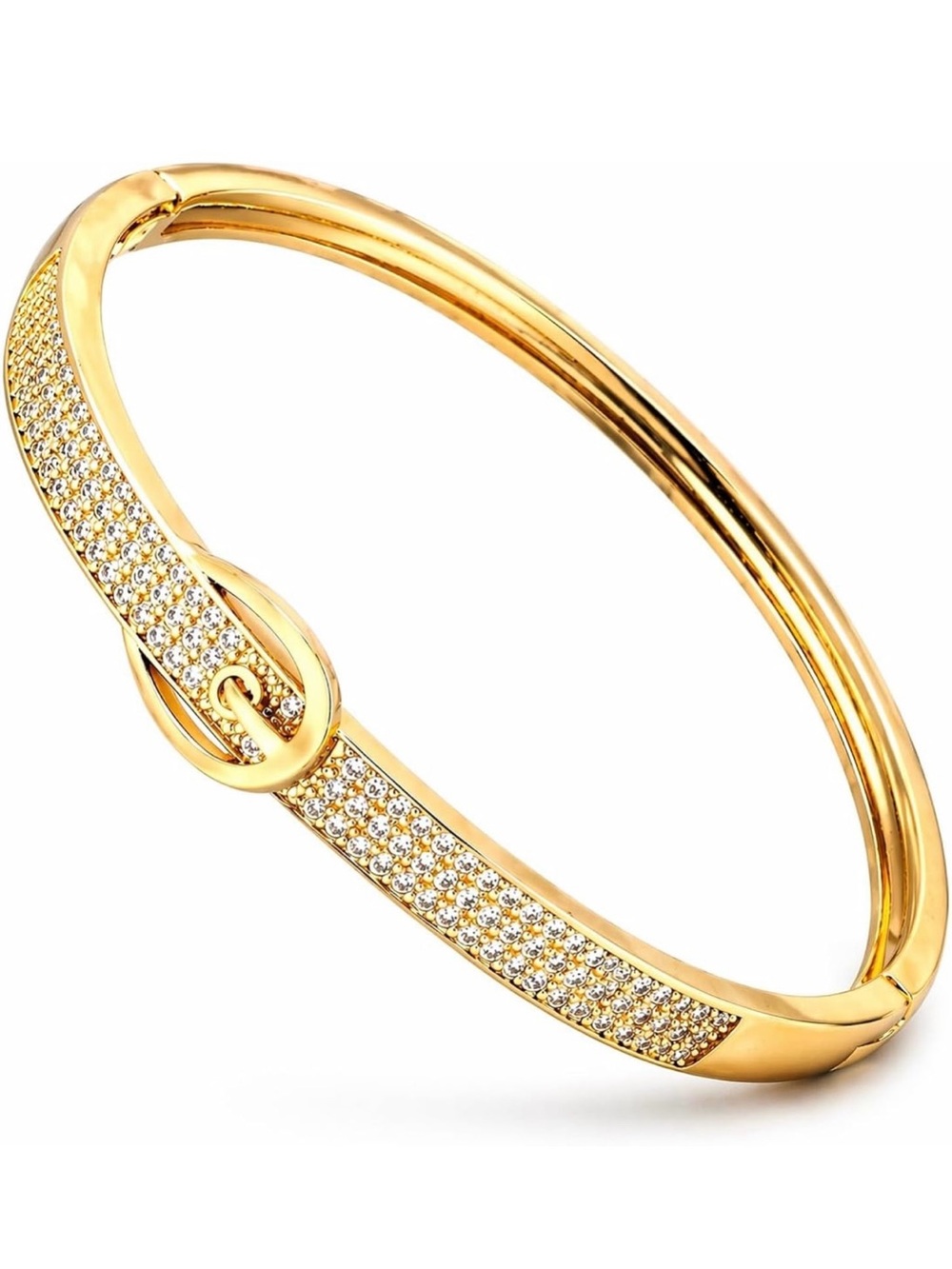 18K Gold Plated Crystal Bangle